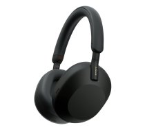 Pār galvu liekami bezvadu austiņas ar trokšņu slāpēšanu Sony WH-1000XM5, Bluetooth, 30 h baterija, mikrofons, melnas