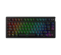 Spēļu klaviatūra HyperX Alloy Rise 75 Wireless — 75% izkārtojums, mehāniskie slēdži, RF + Bluetooth, kabelis 1.8 m, melna