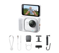 Akcijas kamera Insta360 GO Ultra Standard Bundle — 4K Ultra HD, 156° skatīšanās leņķis, 14.3 mm fiksēta fokusa, 1/1.28" sensors, 2.5" ekrāns