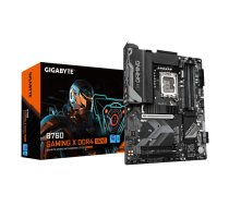 Mātesplate GIGABYTE B760 GAMING X DDR4 GEN5 ATX — LGA1700, B760, 4 DIMM līdz 128 GB, DDR4 līdz 5333 MHz(OC), 3× PCIe 4.0 M.2, 2.5GbE, USB 3.2 Gen2