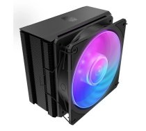 Gaisa dzesētājs Cooler Master Hyper 212 3DHP Black ARGB — 120 mm ventilators, saderīgs ar LGA1700/AM5/AM4