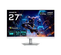 27" GIGABYTE M27UP ICE 4K UHD spēļu monitors — 3840×2160, Dual Mode 4K 160Hz / FHD 320Hz, 1 ms, 350 cd/m², HDMI 2.1, DP 1.4