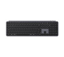 Pilna izmēra mehāniskā tastatūra Keychron B6P-K1-BO — USB, RF bezvadu, Bluetooth, 109 taustiņi, pelēka