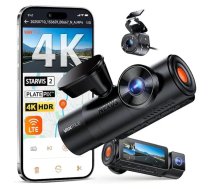 Auto reģistrators VANTRUE N4 PRO S 3-kanālu (priekšā+salonā+aizmugurē), 3840x2160, F/1.8, Wi‑Fi, GPS, 3.19" ekrāns