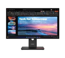 Dators monitors Lenovo ThinkVision T27QD-40 27" IPS 2560 x 1440 Quad HD LED, 6 ms, USB centrmezgls, VESA, augstuma regulēšana, melns