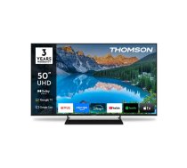 LED televizors Thomson 50UG5X15 50" (127 cm) 4K Ultra HD Smart TV ar Google TV, Direct‑LED, Wi‑Fi, melns