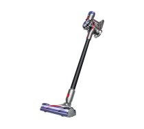 2‑in‑1 putekļsūcējs Dyson V8 Total Clean — bezvadu, bez maisa, ciklonisks, 21.6V akumulators, līdz 40 min darba laiks, priekš paklājiem, cietām grīdām, mēbelēm (melns/nikelis)
