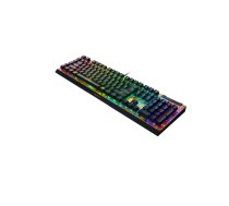 Mākslīgi mehāniskā spēļu tastatūra Razer BlackWidow V4 X — pilna izmēra USB, QWERTY, RGB, angļu, melna