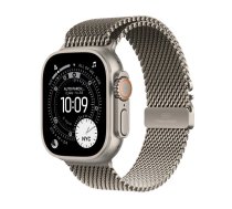 Viedpulkstenis Apple Watch Ultra 3 GPS + Cellular 49 mm Natural Titanium korpuss ar Natural Titanium Milanese Loop — Large