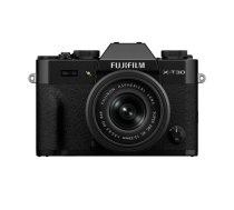 Bezspoguļa kamera Fujifilm X-T30 III ar XC 13–33 mm objektīvu, 26.1 MP, X-Trans CMOS 4, 6.2K video, 3" skārienekrāns, melna