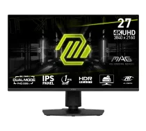 MSI MAG 275UPD E14 Spēļu datora monitors 27 Collas 4K Ultra HD IPS Panelis 3840 x 2160 Pikseļi Melns