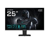 25" FHD spēļu monitors GIGABYTE GS25F14 — 1920×1080, 144 Hz, 1 ms, 300 cd/m², DisplayHDR10, HDMI 2.0, DisplayPort 1.2, VESA