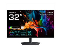 32" GIGABYTE MO32U2 QD-OLED 4K UHD spēļu monitors — 3840×2160, 240Hz, 0.03 ms, 250 cd/m², HDMI 2.1, DisplayPort 1.4