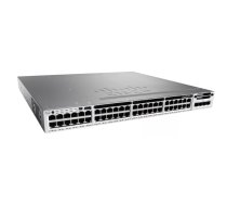 Cisco Catalyst WS-C3850-48T-L tīkla pārslēgs Vadīts Melns, Pelēks