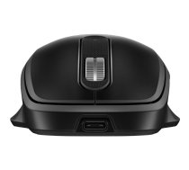 Bezvadu pele KINGSTON HP 510 Ultra-Fast Rechargeable — ambidekstra, RF bezvadu, 4000 DPI, 5 pogas, melna