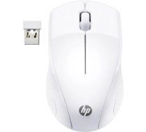 Bezvadu pele KINGSTON HP Wireless Mouse 220 Snow White — optiska, RF bezvadu, 3 pogas, ar baterijām