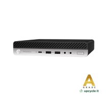 Mini PC Upcycle IT HP ProDesk 600 G4 DM (Refurbished) Intel Core i5-8500T 2.1 GHz 16 GB DDR4 256 GB SSD Windows 11 Pro melns/sudraba