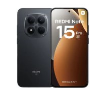 Viedtālrunis Xiaomi Redmi Note 15 Pro 5G — 6.83" 2772×1280, MediaTek Dimensity 7400 Ultra, 12 GB RAM, 512 GB, 200 MP, 6580 mAh, melns