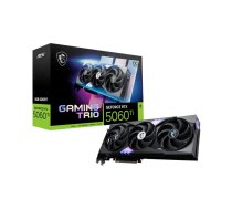 Grafiskā karte MSI GeForce RTX 5060 Ti 8G GAMING TRIO OC — 8 GB GDDR7, 128 bitu, PCIe 5.0, 3 ventilatori