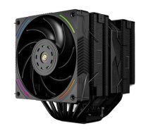 Procesora dzesētājs Thermalright Royal Pretor 130 Ultra, 130 mm ventilators, melns, atbalsta AM5/AM4/LGA 1700/1200/2066/2011