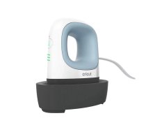 Siltuma prese Cricut EasyPress Mini no Cricut — kompaktā rokas siltuma prese, balti zils korpuss
