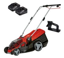 Bezvadu zāles pļāvējs EINHELL GE-CM 36/36 Li M, 36 V (2×18 V), solo — sarkani/melns, bez akumulatora un lādētāja