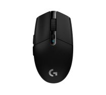 Bezvadu spēļu pele Logitech G G305 LIGHTSPEED — labrokājaina, optiskā 12 000 DPI, 1 ms RF, 6 pogas, baterija, melna