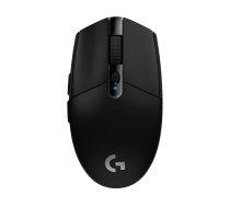 Bezvadu spēļu pele Logitech Alternativ G G305 LIGHTSPEED — labrokājai, optiskā 12 000 DPI, 1 ms, 6 pogas, RGB, uz baterijām, RF