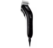 Matu kliperis Philips QC5115/15 — vadu matu trimmeris, 11 garuma pozīcijas (3–21 mm), 4,1 cm nerūsējošā tērauda asmeņi, melns