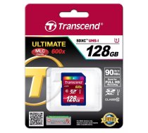 Zibatmiņa Transcend 128GB SDXC UHS-I 600x TS128GSDXC10U1