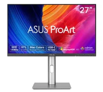 ASUS ProArt PA278CGRV Datora Monitors 27 collas Wide Quad HD 2560 x 1440 IPS LCD 144Hz 5ms Iebūvēti skaļruņi USB centrmezgls Sudraba