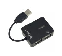 LogiLink USB 2.0 4-Port Hub 480 Mbit/s Melns