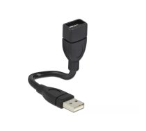 DeLOCK 15cm USB 2.0 USB kabelis 0,15 m USB A Melns