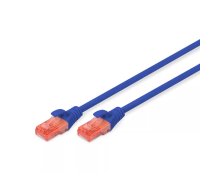 Tīkla kabelis Digitus CAT 6 U/UTP RJ-45 Cat6 1m Zils