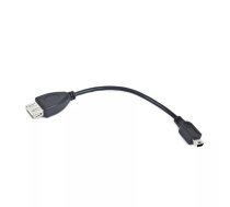 Gembird USB mini/USB 0.15m USB kabelis 0,15 m USB 2.0 Mini-USB B USB A Melns