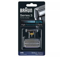 Skūšanās galviņa BRAUN Series 3 31S — nomaiņas galviņa, 1 galva, melna, 10 g