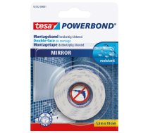Montāžas lente Tesa Powerbond MIRROR 1.5m 19mm