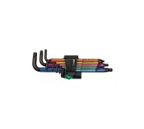 Wera 950 Spkl9 Hex-plus Hex Key Set L veida sešstūra atslēgu komplekts Metriskā/angļu 9 pcs