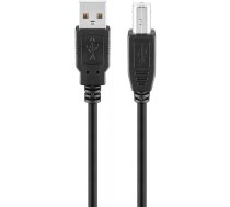 Goobay 93596 USB kabelis 1,8 m USB 2.0 USB A USB B Melns