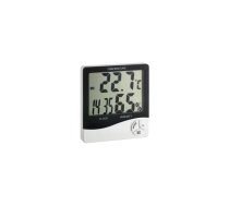 TFA-Dostmann WS 5031 - Thermo-Hygrometer mit Uhrzeitanzeige Iekštelpas Elektronisks higrometrs Melns, Balts