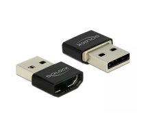 DeLOCK HDMI/USB-A USB grafiskais adapteris Melns, Sudrabs