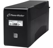 PowerWalker VI 650 LCD nepārtrauktas barošanas avots (UPS) 0,65 kilovoltampērs 360 W 2 Maiņstrāvas izvade (-s)