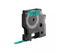 DYMO D1 Standard - Black on Green - 9mm marķēšanas lenta Melns uz zaļa