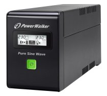 PowerWalker VI 800 SW nepārtrauktas barošanas avots (UPS) Line-Interactive 0,8 kilovoltampērs 480 W 2 Maiņstrāvas izvade (-s)