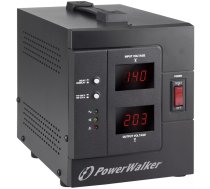 PowerWalker AVR 1500/SIV sprieguma regulators 2 Maiņstrāvas izvade (-s) 230 V Melns