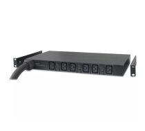 APC Basic Rack PDU AP7526 energosadales vienība, PDU 6 Maiņstrāvas izvade (-s) 1U Melns