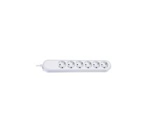 Bachmann SMART 6x Schuko H05VV-F 3G 1.50mm² 16A/3680W 5m pagarinātājs 6 Maiņstrāvas izvade (-s) Balts