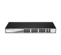 D-Link DGS-1210-24P tīkla pārslēgs Vadīts L2 Gigabit Ethernet (10/100/1000) Power over Ethernet (PoE) Melns