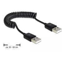 DeLOCK 83239 USB kabelis USB 2.0 0,6 m USB A Melns