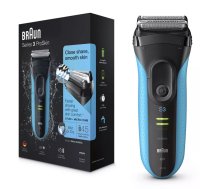 Braun Series 3 3040s Sietiņa skuveklis Trimmeris Melns, Zils